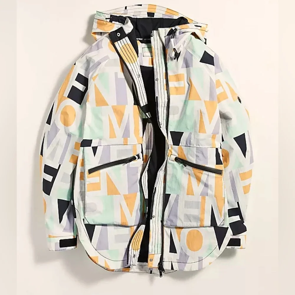 NWT Free People Movement Singin’ In The Rain Printed Packable Jacket